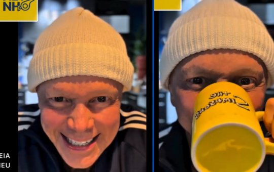 Após quase três meses, Netinho volta a fazer exercícios vocais