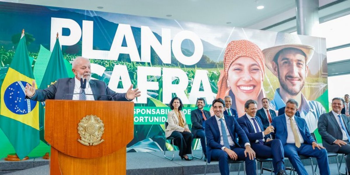 Presidente Lula na apresentação do Plano Safra