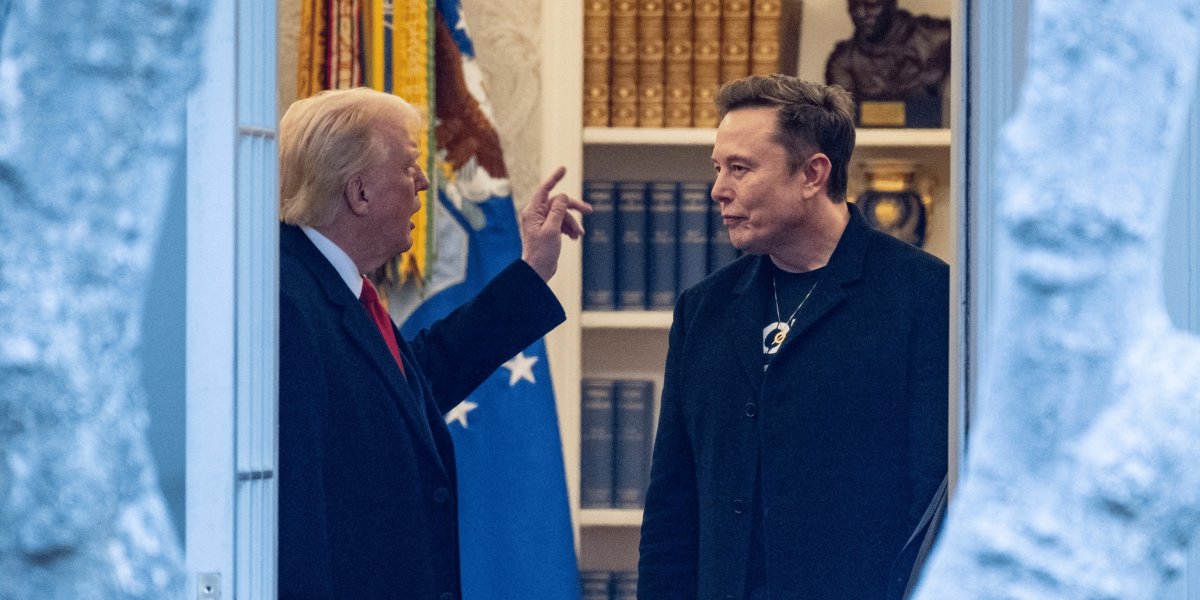Donald Trump, presidente dos Estados Unidos, e Elon Musk, homem mais rico do mundo