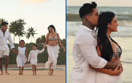 Emily Garcia e o baiano Victor Igoh anunciam gravidez de novo filho: 'Nosso maior presente'