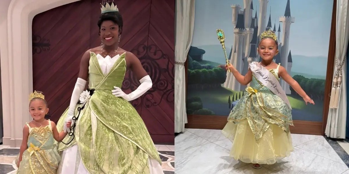 Momento fofura: Liz Improta se transforma em princesa no cruzeiro da Disney