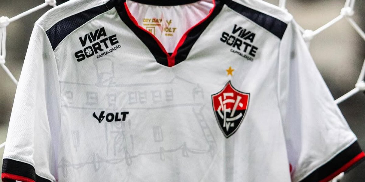 Camisa do Vitória antes do jogo contra o Atlético-MG