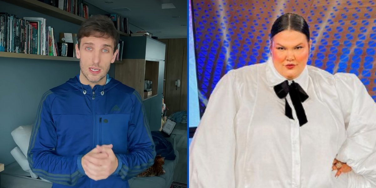 Léo Lins e Thais Carla