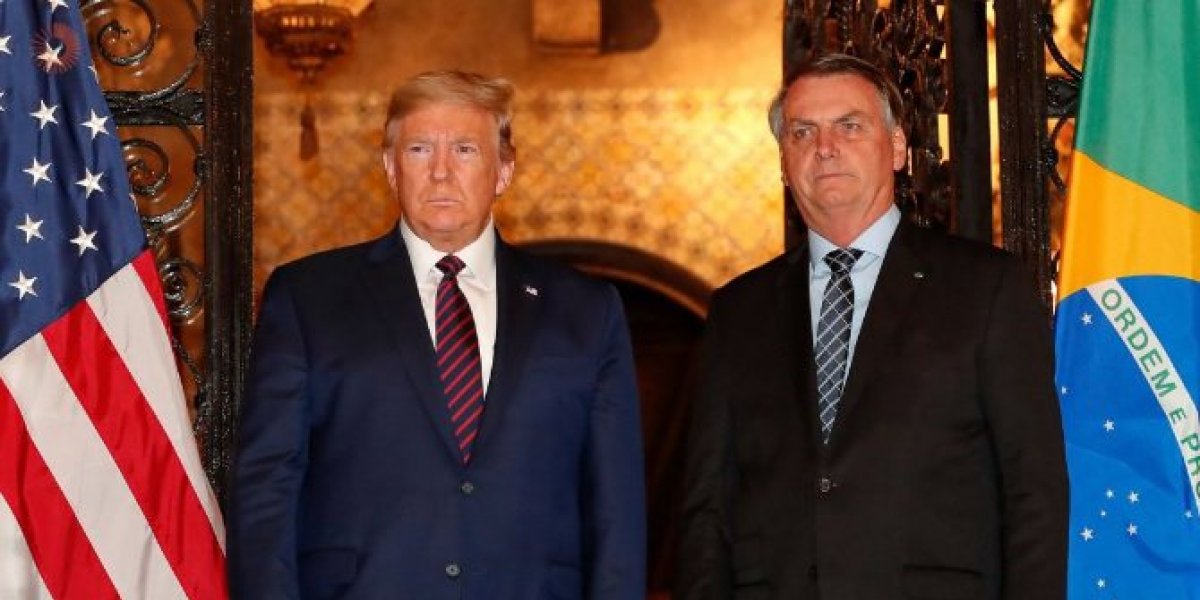 Donald Trump e Bolsonaro em foto