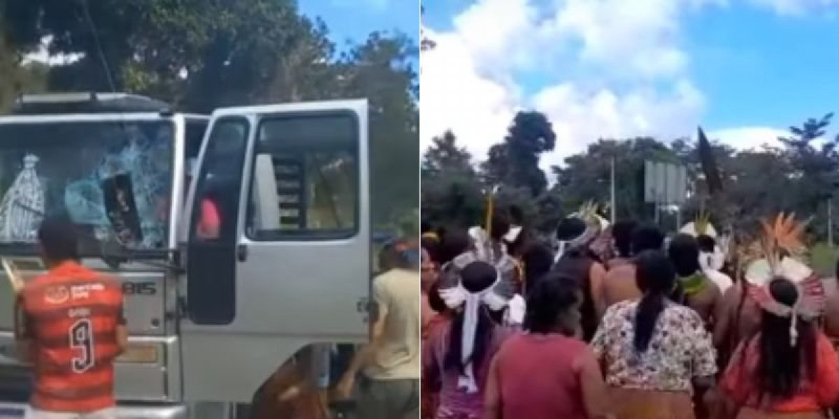 Momentos de ataque no caminhão