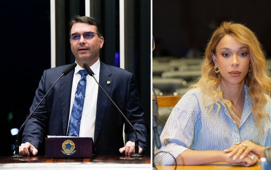 Flávio Bolsonaro critica Erika Hilton como "desocupada e pobre" em publicação