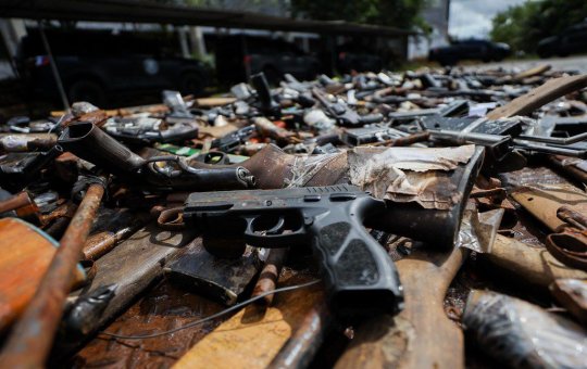 Apreensões de armas na Bahia crescem 18% no 1º semestre de 2025