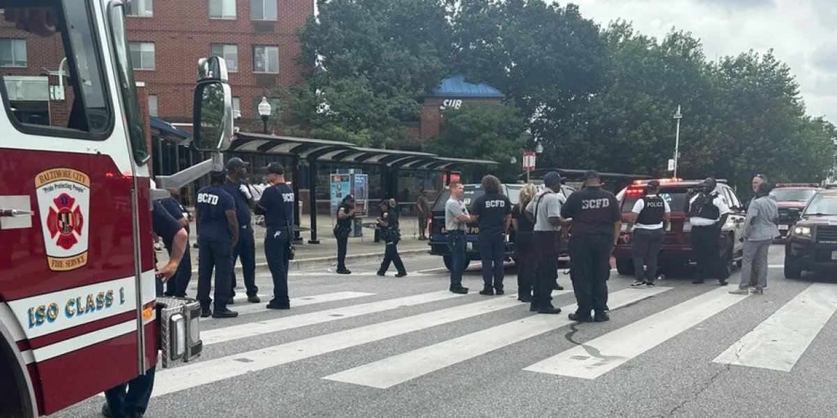 Autoridades nas ruas de Baltimore nos EUA