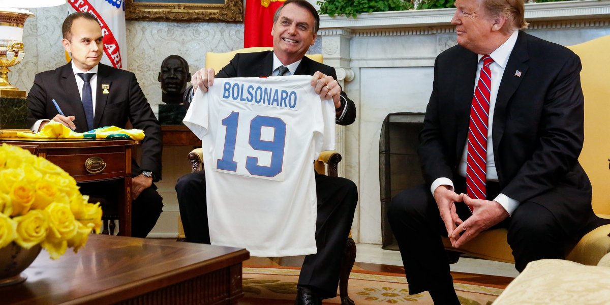 Bolsonaro e Trump em fotos juntos