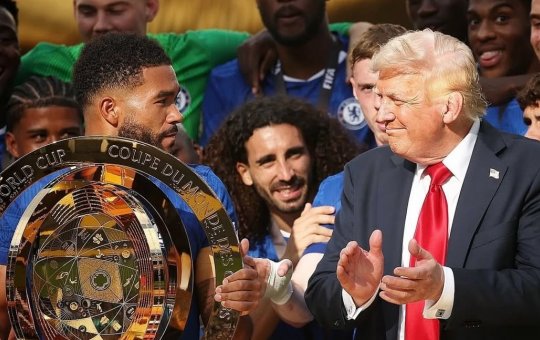 Trump surpreende ao atrapalhar comemoração do Chelsea após título do Mundial de Clubes