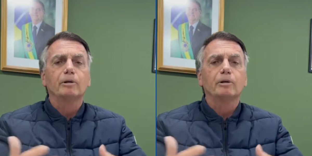 Jair Bolsonaro, ex-presidente da República, em vídeo publicado em suas redes sociais