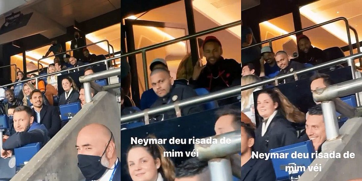 Humorista baiano viraliza ao tietar Neymar em jogo do PSG: ‘meu pivete’