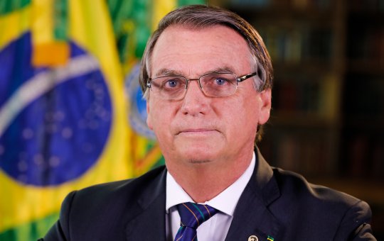 Bolsonaro em foto no seu governo