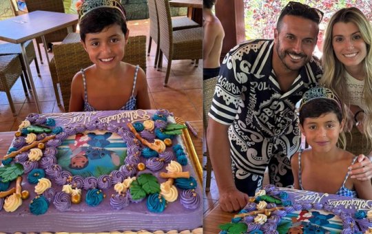 Atacante espanhol é criticado após comemorar aniversário do filho com o pequeno vestido de princesa