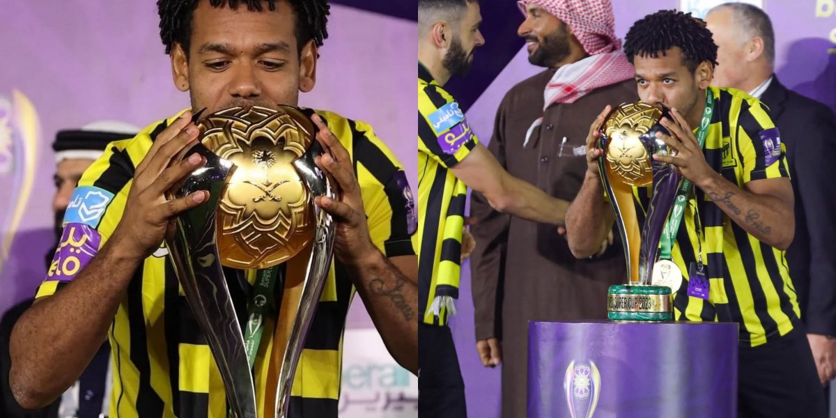 Romarinho sendo campeão pelo Al-Ittihad