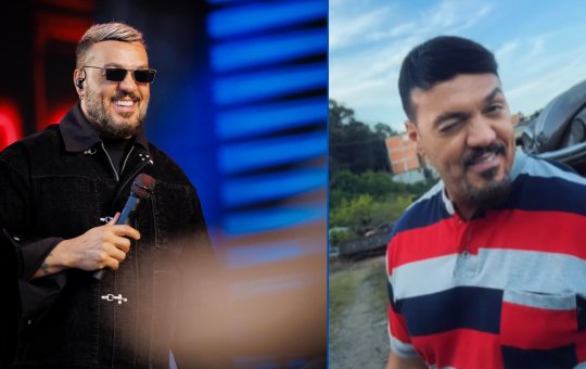 Na tarde desta sexta-feira (18), o cantor Belo chocou as redes sociais ao aparecer com o cabelo pintado de preto, em vídeo publicado em colaboração co