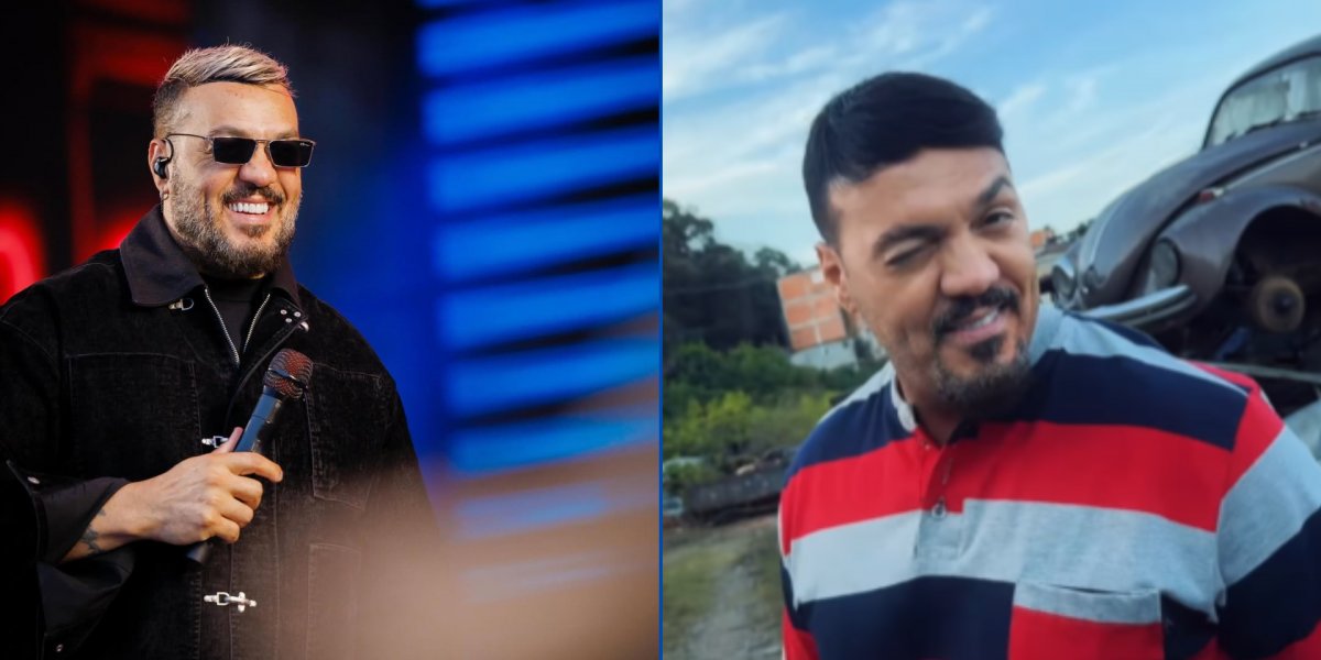 Cantor Belo antes e depois da mudança de visual