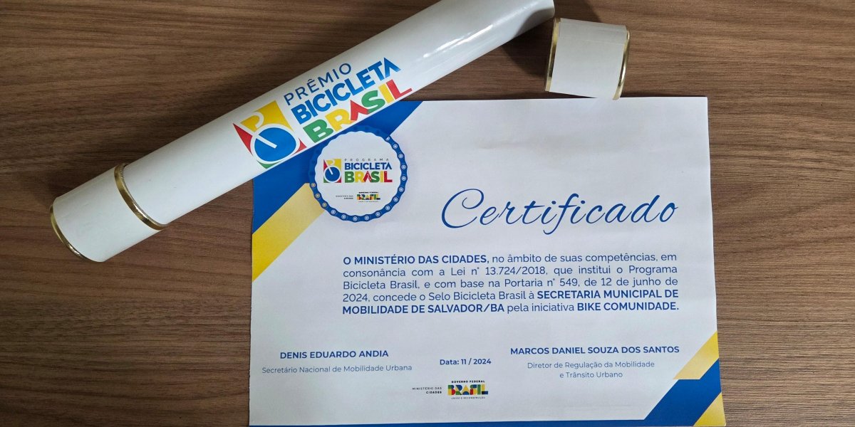 Certificado do Bicicleta Brasil