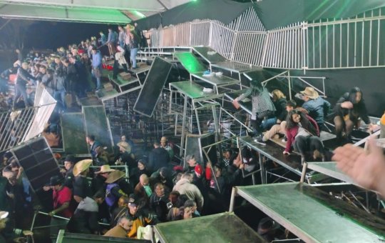 Interior de SP: arquibancada cai durante feira e ao menos 60 pessoas ficam feridas