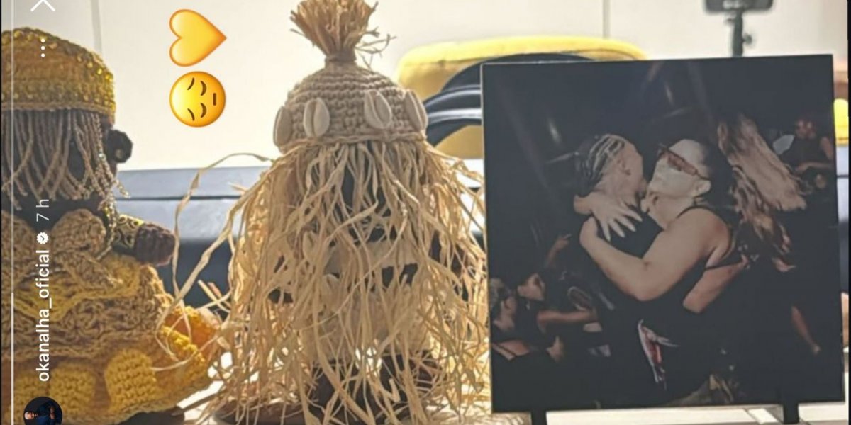 Foto do cantor em homenagem a Preta Gil