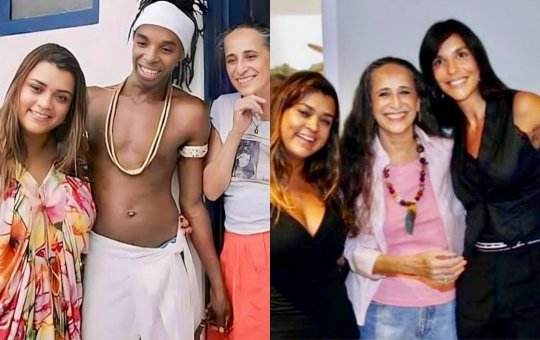 Maria Bethânia e Preta juntas / Preta Gil, Bethânia, Ivete Sangalo e Carolina Dieckmmann 