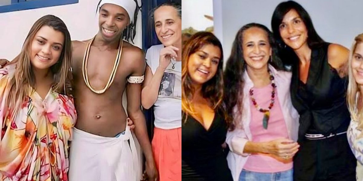 Maria Bethânia e Preta juntas / Preta Gil, Bethânia, Ivete Sangalo e Carolina Dieckmmann