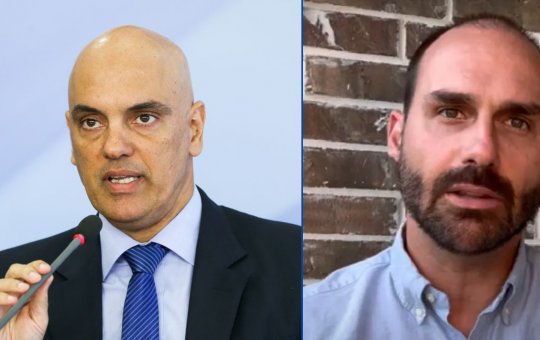 Alexandre de Moraes bloqueia conta bancária de Eduardo Bolsonaro
