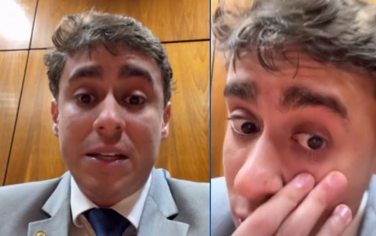 Durante aparição de Bolsonaro, Nikolas Ferreira é atingido por objeto e tem sangramento no rosto