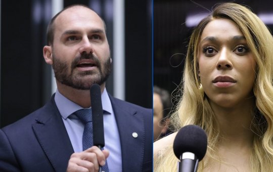 Erika Hilton processa Eduardo Bolsonaro por transfobia