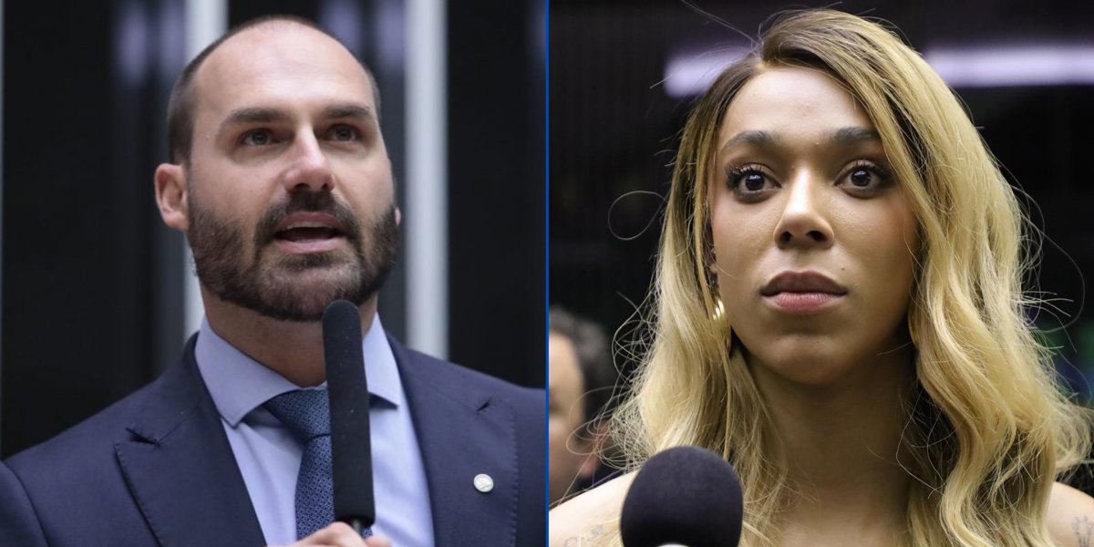 Erika Hilton processa Eduardo Bolsonaro por transfobia
