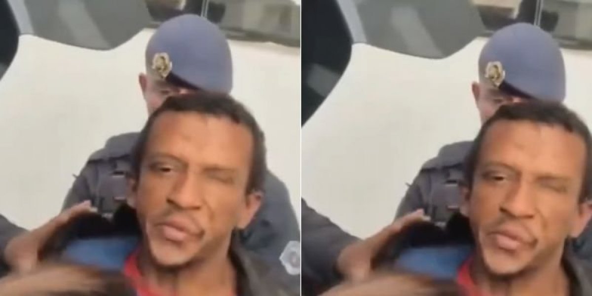 Suspeito cospe em dois repórteres durante sua prisão; veja