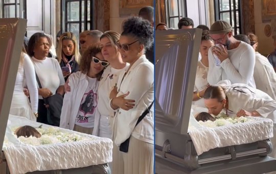 Irmãos de Preta Gil se despedem emocionados no velório da cantora no Rio