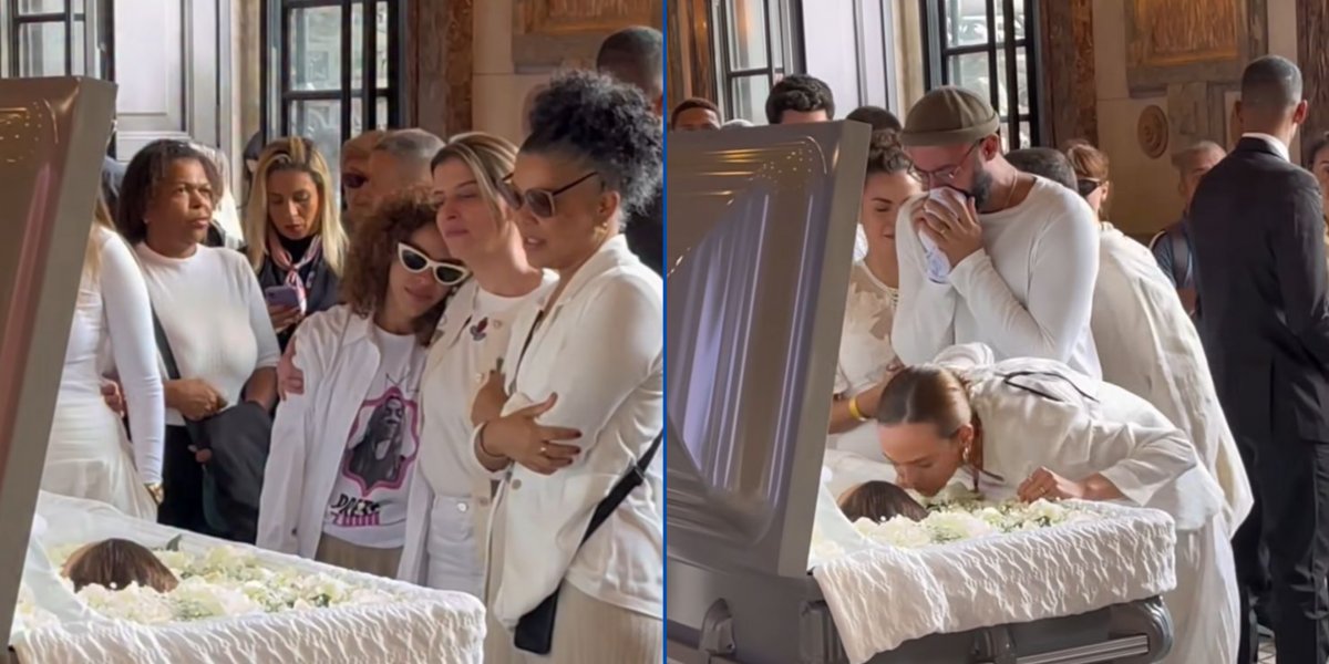 Irmãos de Preta Gil se despedem emocionados no velório da cantora no Rio
