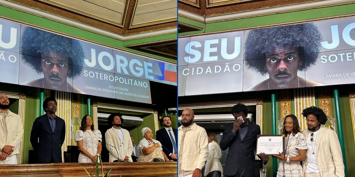 Seu Jorge recebe o título de Cidadão Soteropolitano