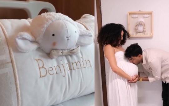 Lore Souza emociona ao compartilhar primeiras imagens do filho, Benjamin