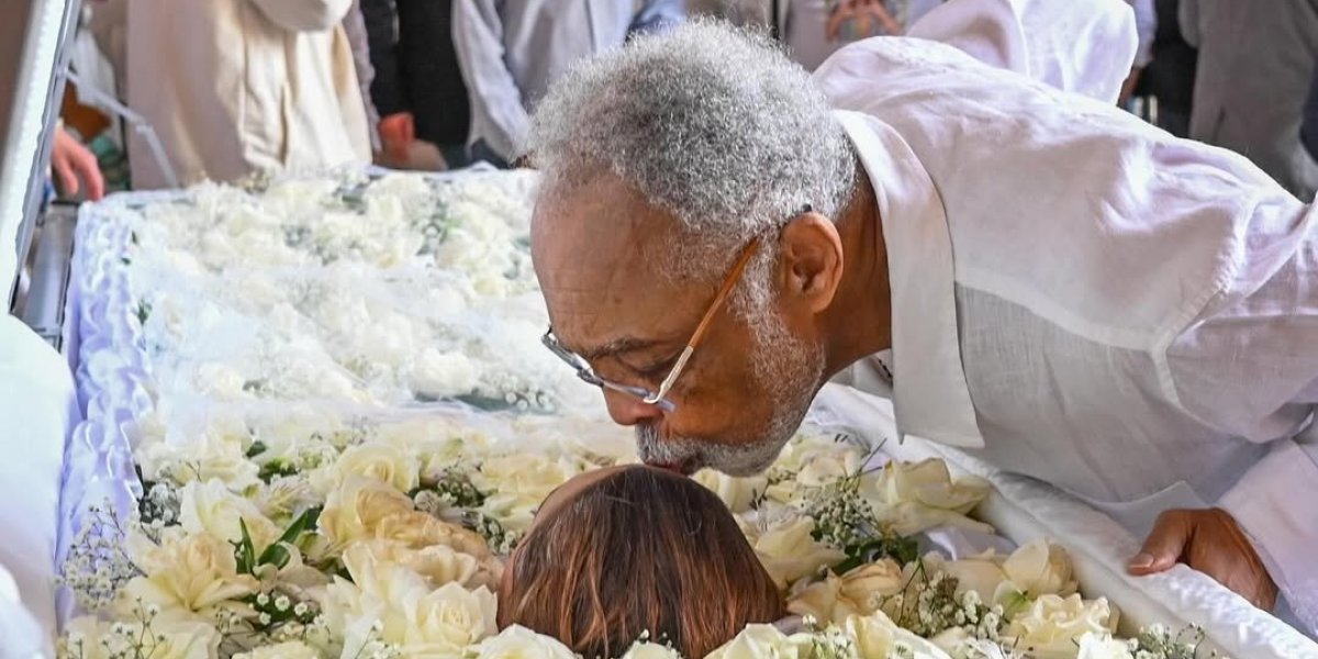 Gilberto Gil se despede de sua filha