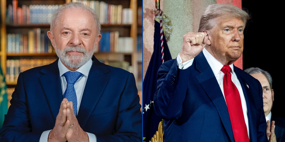 Presidentes Lula e Donald Trump