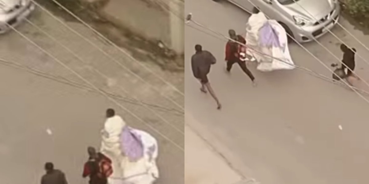 Suspeito foge enrolado em lençol durante operação policial em Manguinhos, no Rio