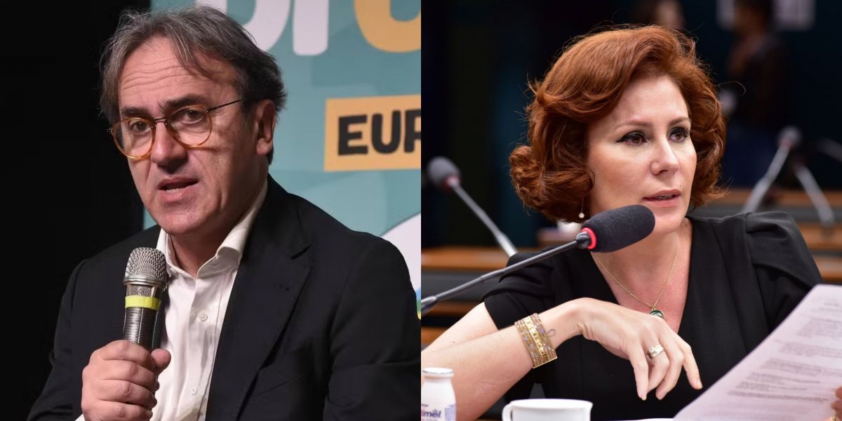 Deputado italiano Angelo Bonelli / Deputada Federal Carla Zambelli
