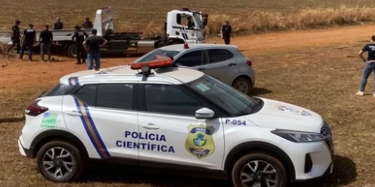 Polícia Científica no local do acidente