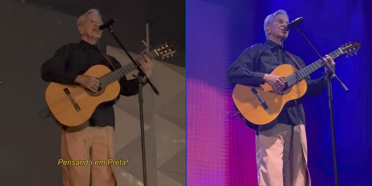 Caetano Veloso durante o Festival de Inverno