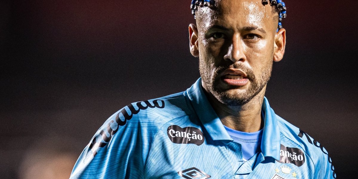 Neymar no jogo contra o Juventude