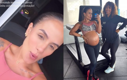 Carol Peixinho comenta sobre sua autoestima durante gravidez: “Amando cuidar de mim”