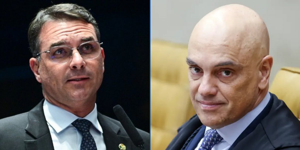 O senador Flávio Bolsonaro é um dos principais nomes a favor do impeachment do ministro do STF Alexandre de Moraes