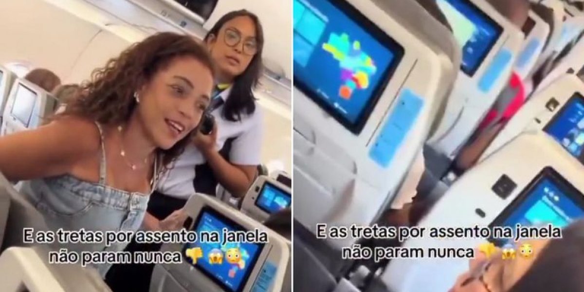 Mulheres 'batem boca' em avião por assento na janela: 'Paguei o mesmo que você'