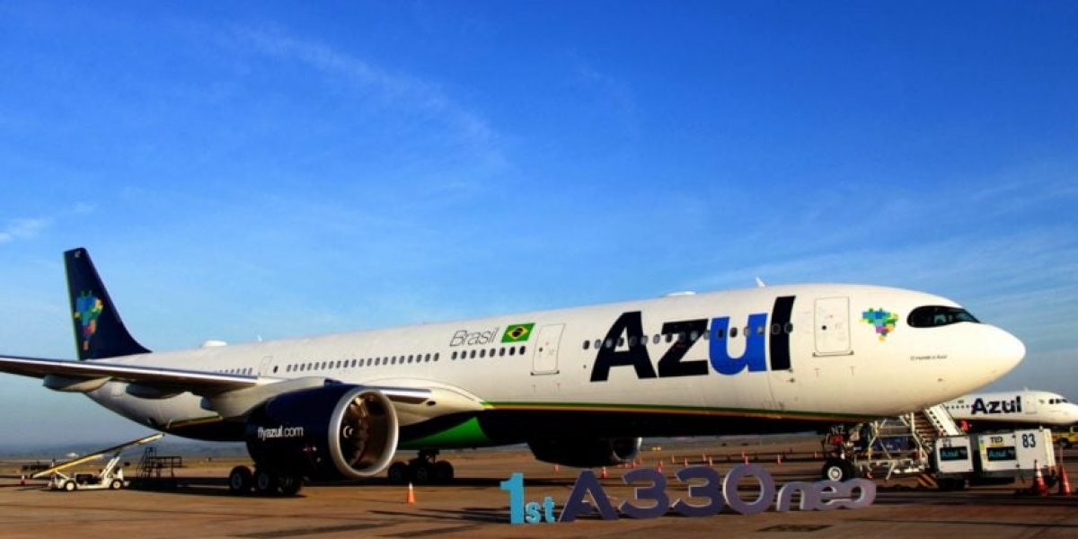 Imagem ilustrativa de um avião da Azul