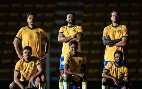 Mirassol lança uniforme inspirado na seleção brasileira de 1970