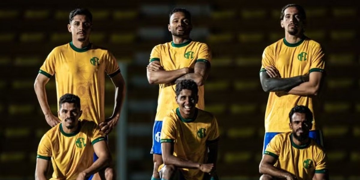 Mirassol lança uniforme inspirado na seleção brasileira de 1970