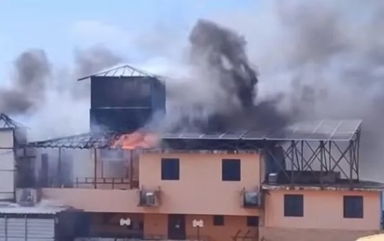 Momentos do incêndio