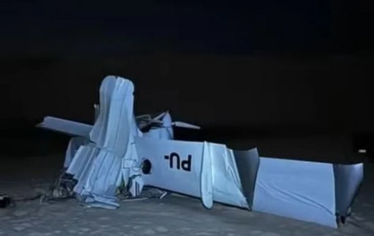 Avião de pequeno porte cai nos Lençóis Maranhenses e duas pessoas morreram